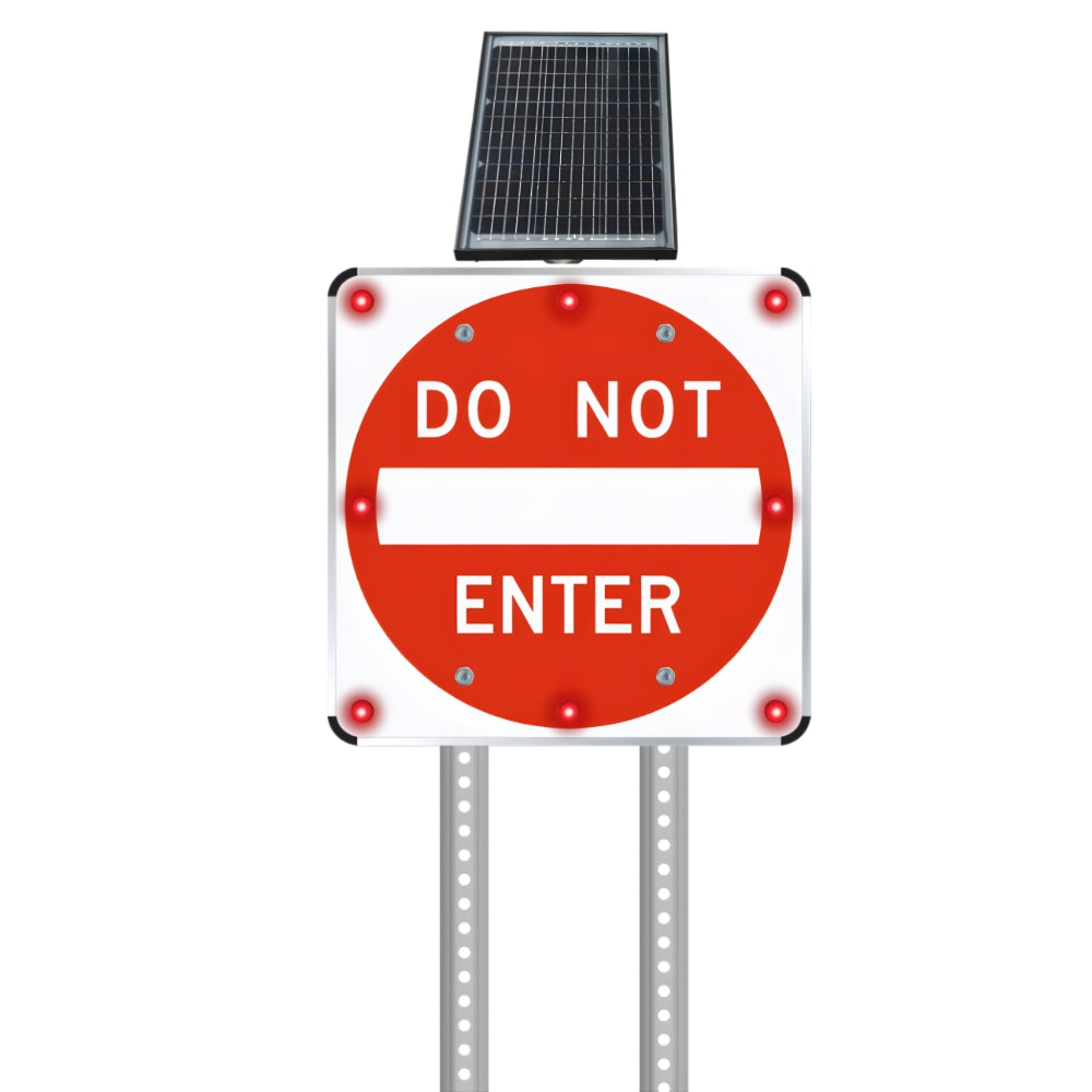 Stop-Lite R5-1 Solar LED Do Not Enter Sign | All Security Equipment