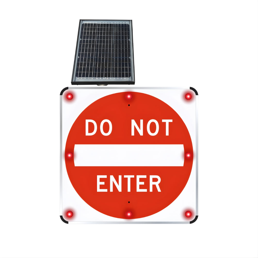 Stop-Lite R5-1 Solar LED Do Not Enter Sign | All Security Equipment