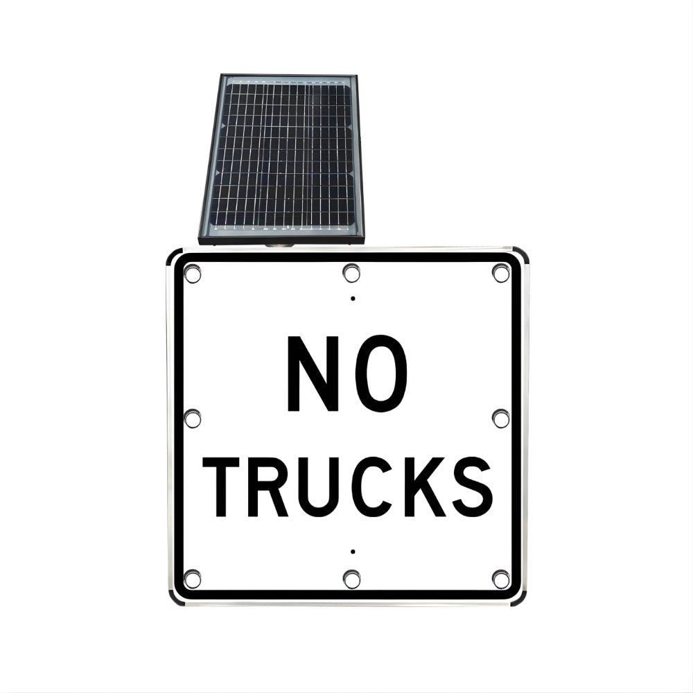 Stop-Lite R5-2a Solar LED No Trucks Sign | All Security Equipment