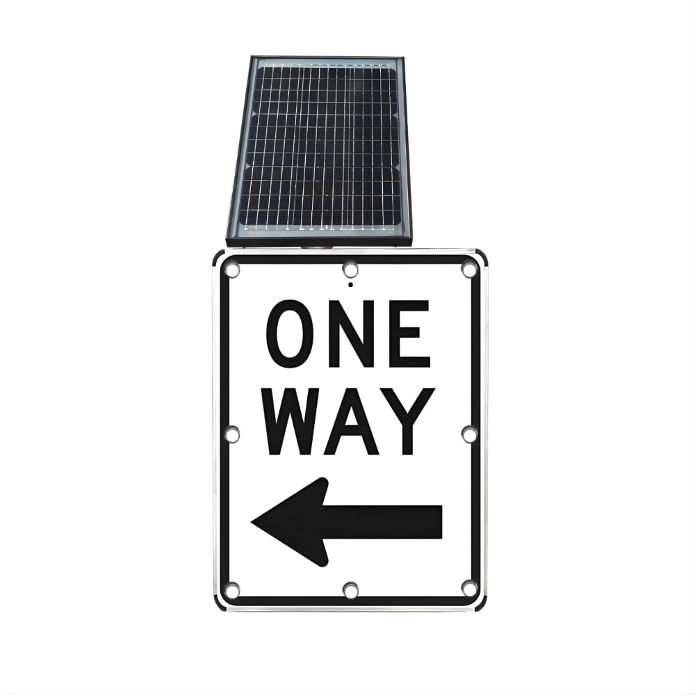 Stop-Lite R6-2L Solar LED One-Way Left Sign | All Security Equipment