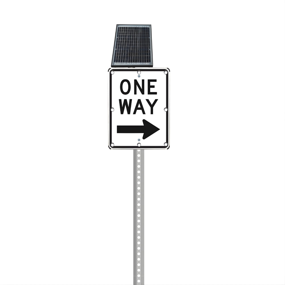 Stop-Lite R6-2R Solar LED One-Way Right Sign | All Security Equipment