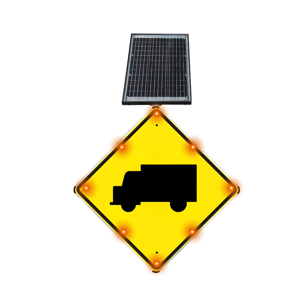 Stop-Lite W11-10 Solar LED Truck Crossing Sign | All Security Equipment