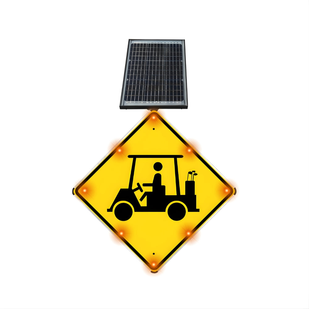 Stop-Lite W11-11 Solar LED Golf Cart Sign | All Security Equipment