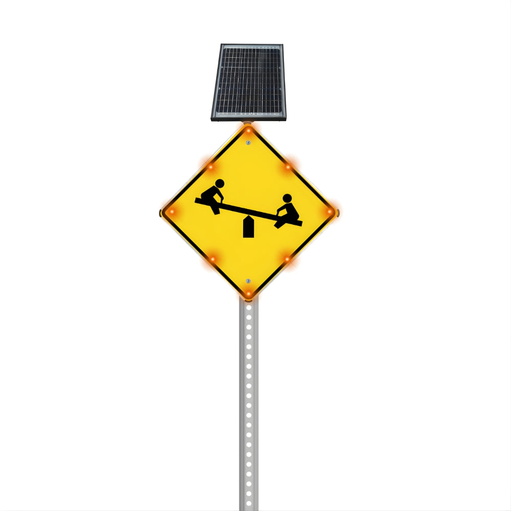 Stop-Lite W15-1 Solar LED Playground Sign | All Security Equipment