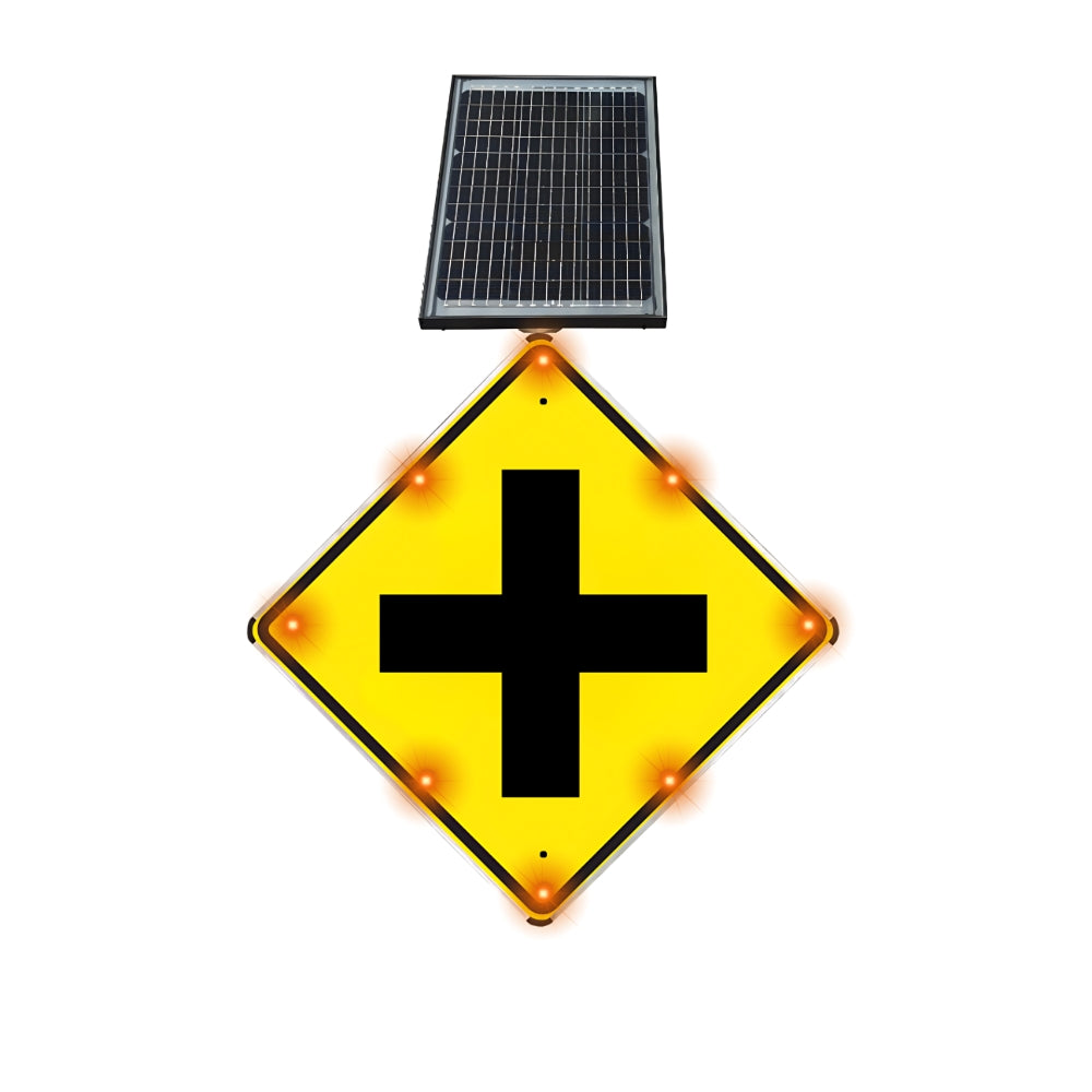 Stop-Lite W2-1 Solar LED Cross Road Intersection Sign | All Security Equipment