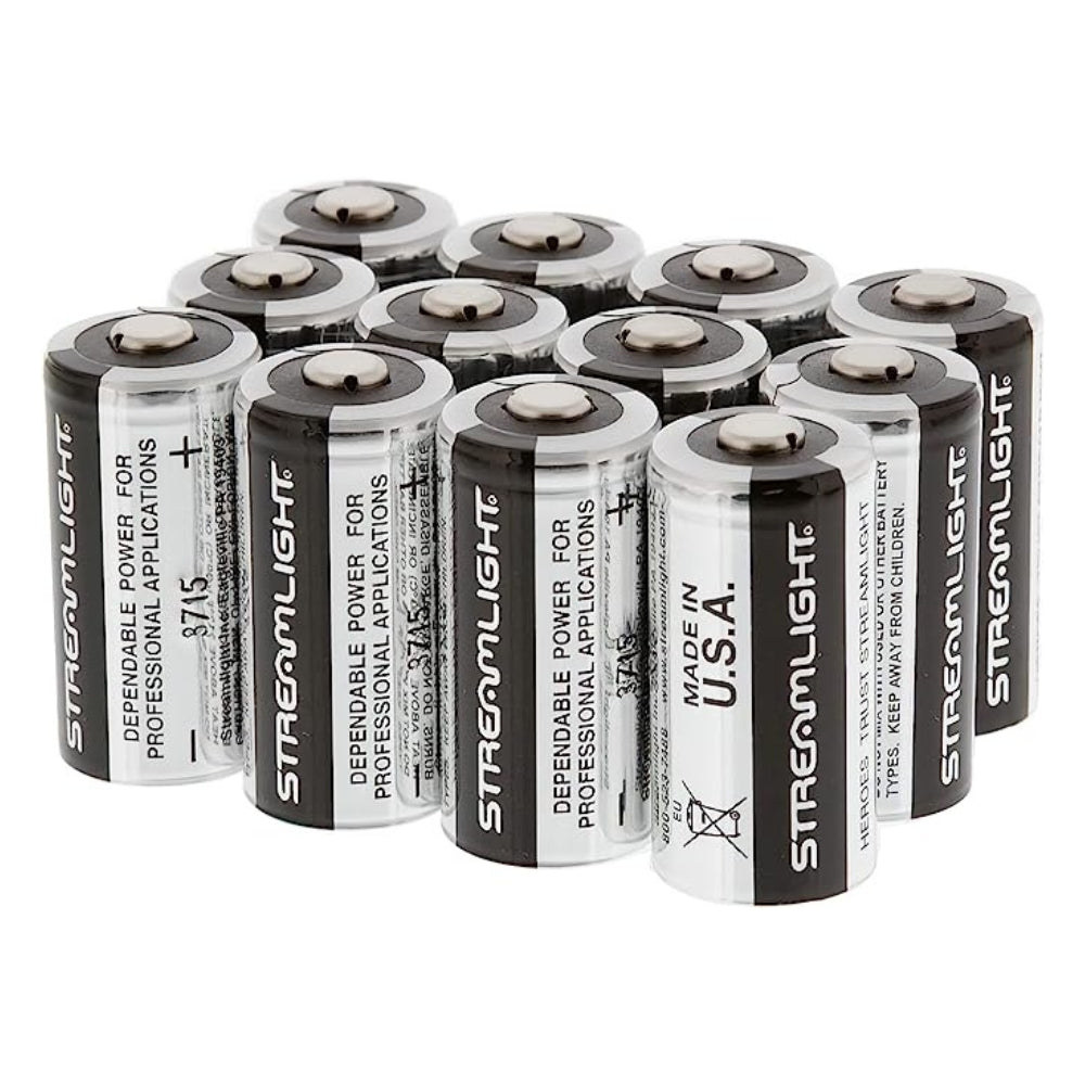 Streamlight CR123A Lithium Batteries 12-Pack | All Security Equipment