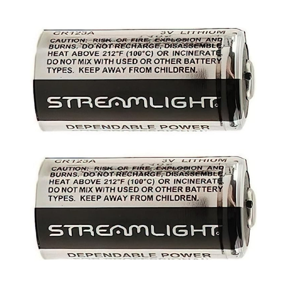 what batteries do a streamlight flashlights use Streamlight CR123A Batteries