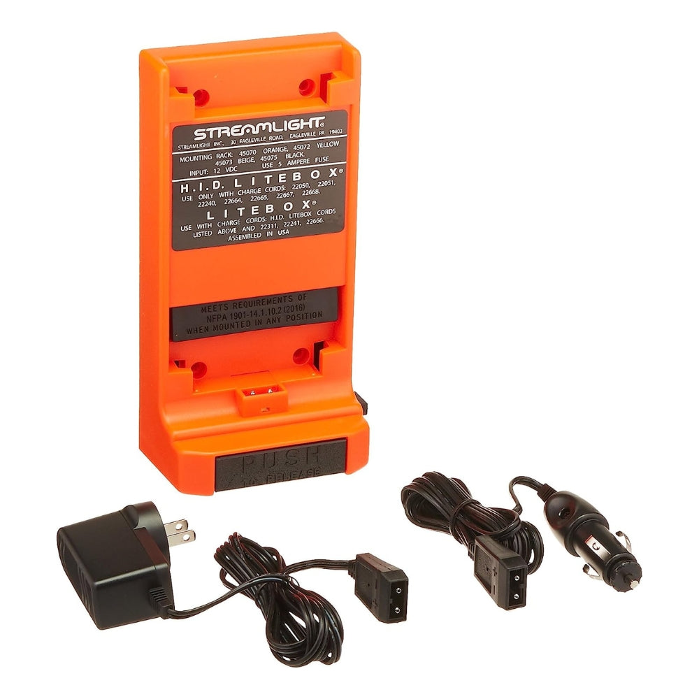 Streamlight E-Spot® Firebox® Standard System Lantern with Mounting Rack and AC/DC Charger (Orange)