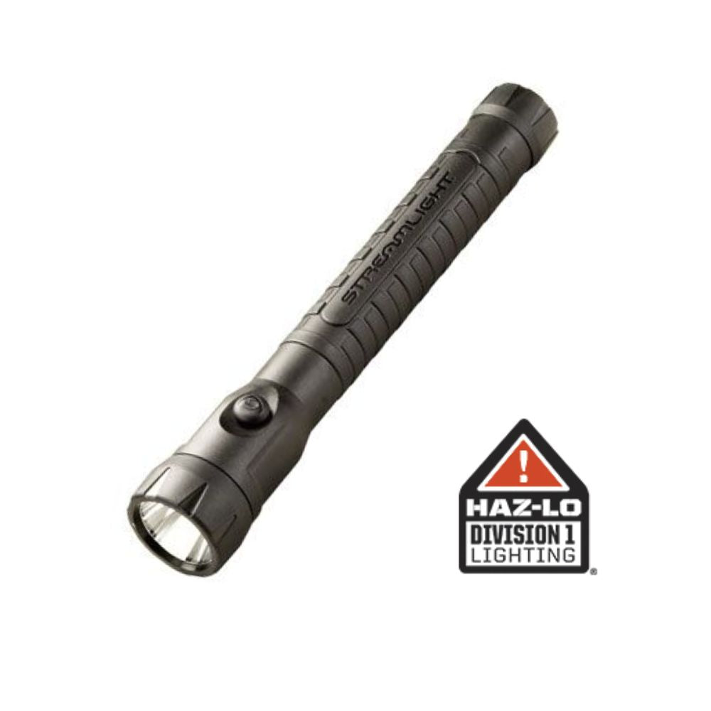 Streamlight PolyStinger® LED HAZ-LO® Flashlight with AC/DC Charger (Black) | All Security Equipment