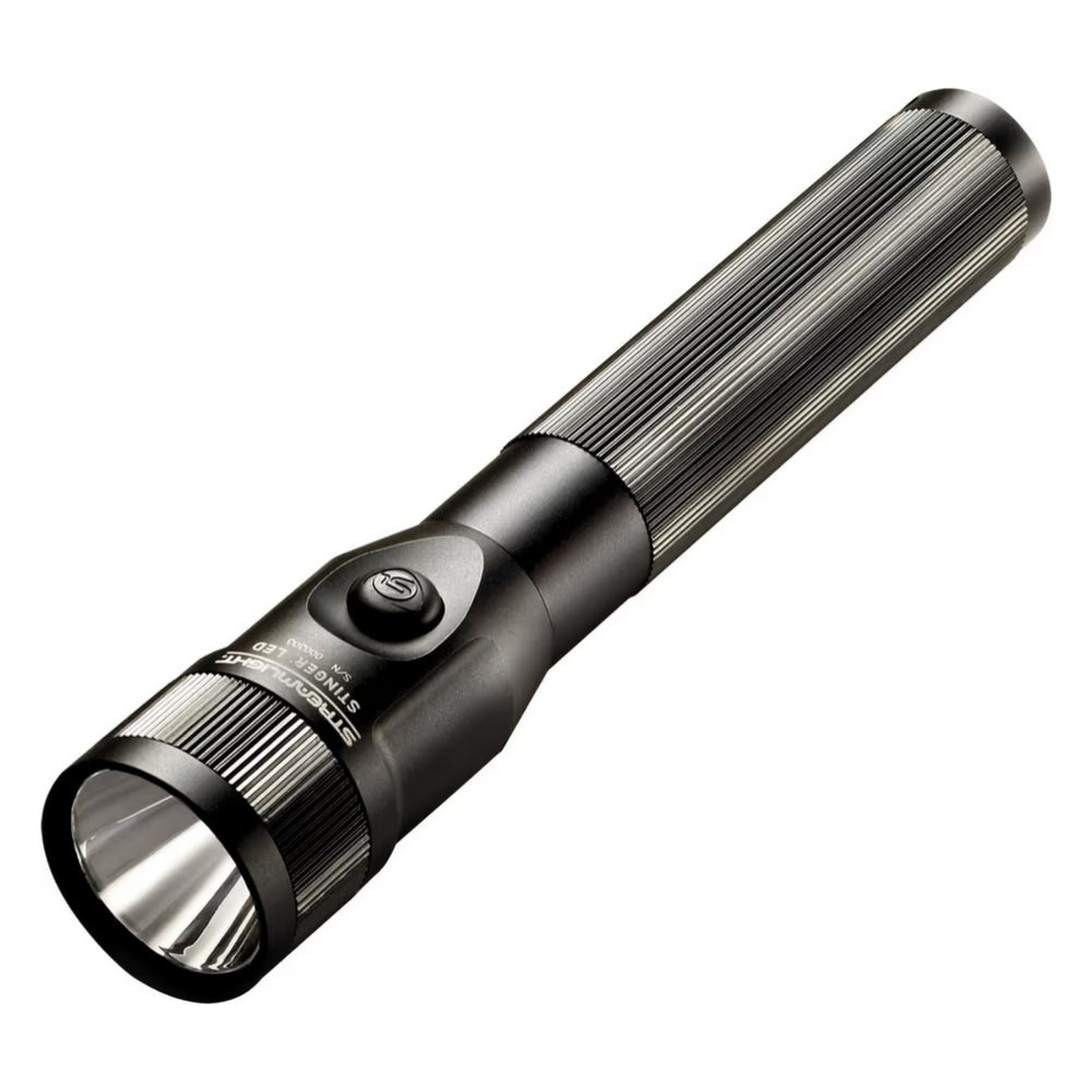 Streamlight Stinger® LED Flashlight with 240V AC/DC Steady Charger and 2 Holders (Black) | All Security Equipment