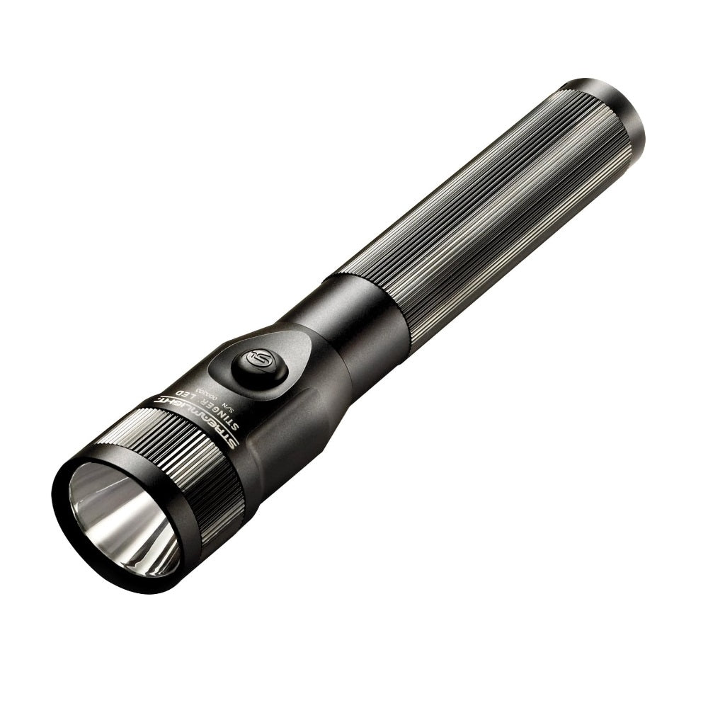 Streamlight Stinger® C4 LED Flashlight with AC Piggyback Charger Holder (Black) | All Security Equipment