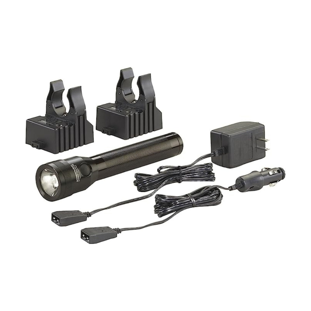 Streamlight Stinger® Classic Flashlight with 240V Charger and 2 Holders (Black) | All Security Equipment