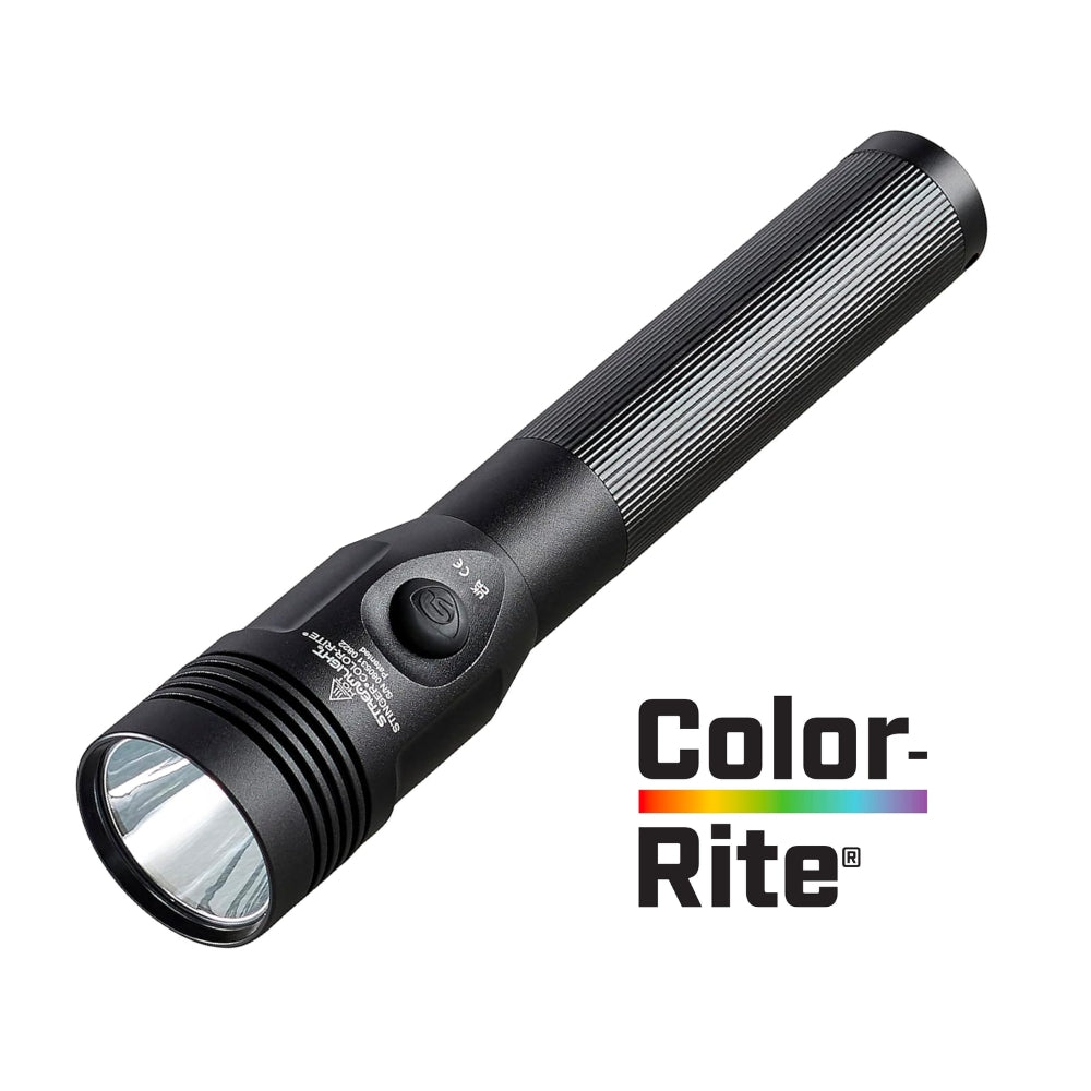 Streamlight Stinger® Color-Rite® Flashlight with Piggyback Charger (Black) | All Security Equipment