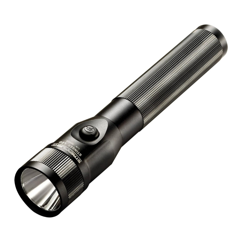 Streamlight Stinger® LED Flashlight with 230V AC/DC Charger and 2 Holders (Black) | All Security Equipment
