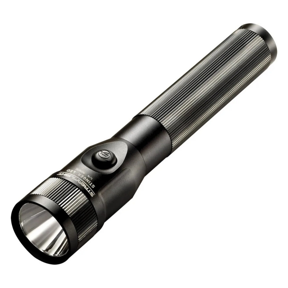 Streamlight Stinger® LED Flashlight with AC/DC Steady Charger and 2 Holders (Black)