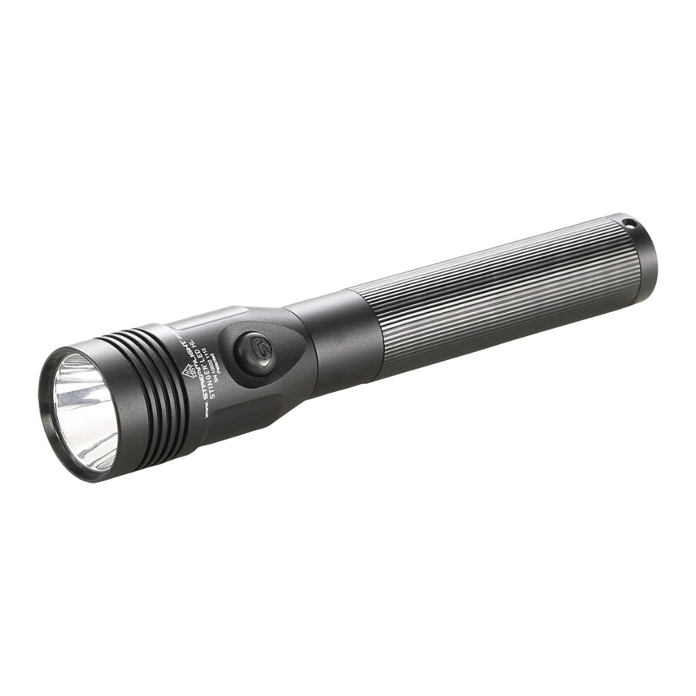 Streamlight Stinger LED HL® Rechargeable Flashlight with Charger and 2 Holders (Black) | All Security Equipment