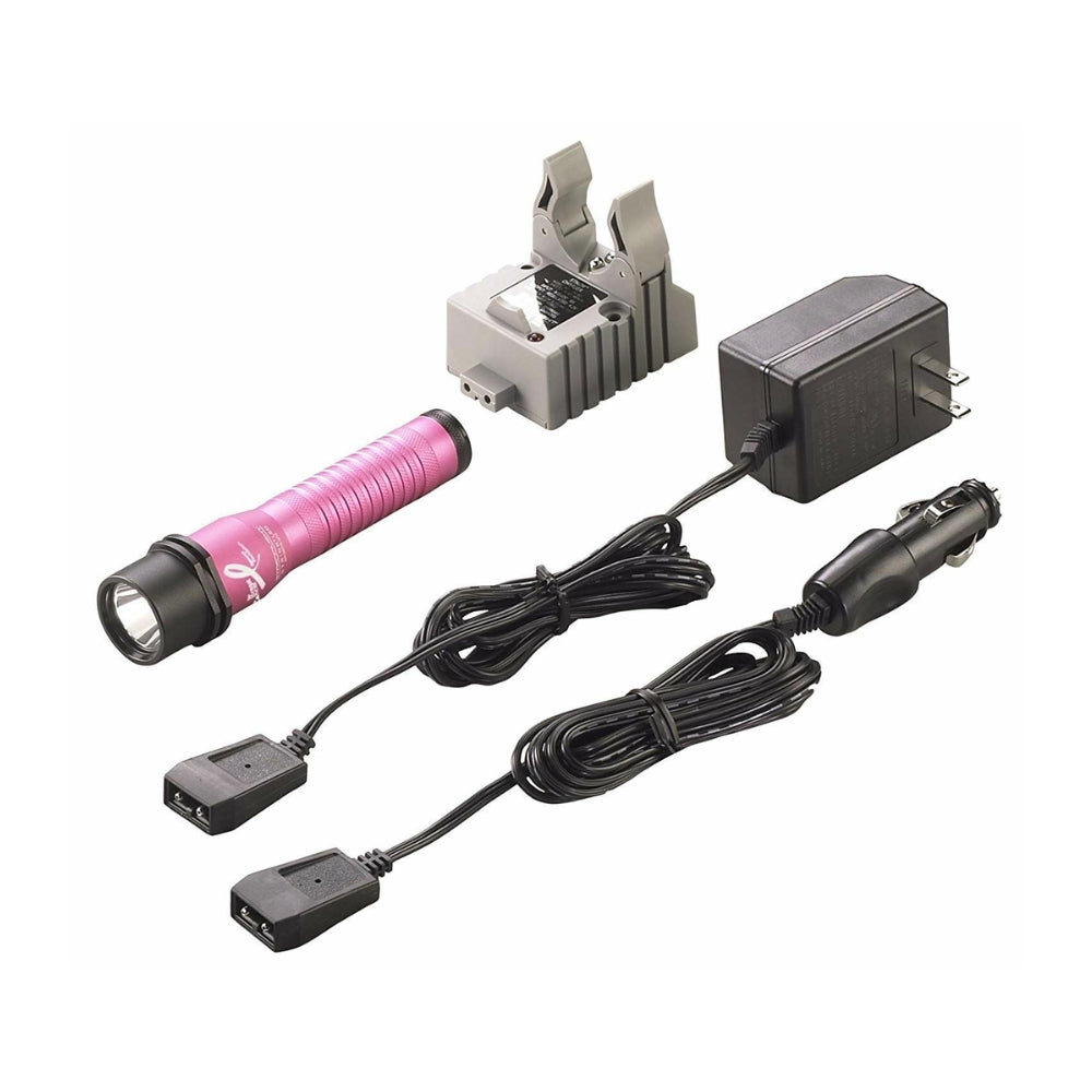 Streamlight Strion® LED Flashlight with AC/DC Piggyback Charger (Pink) | All Security Equipment