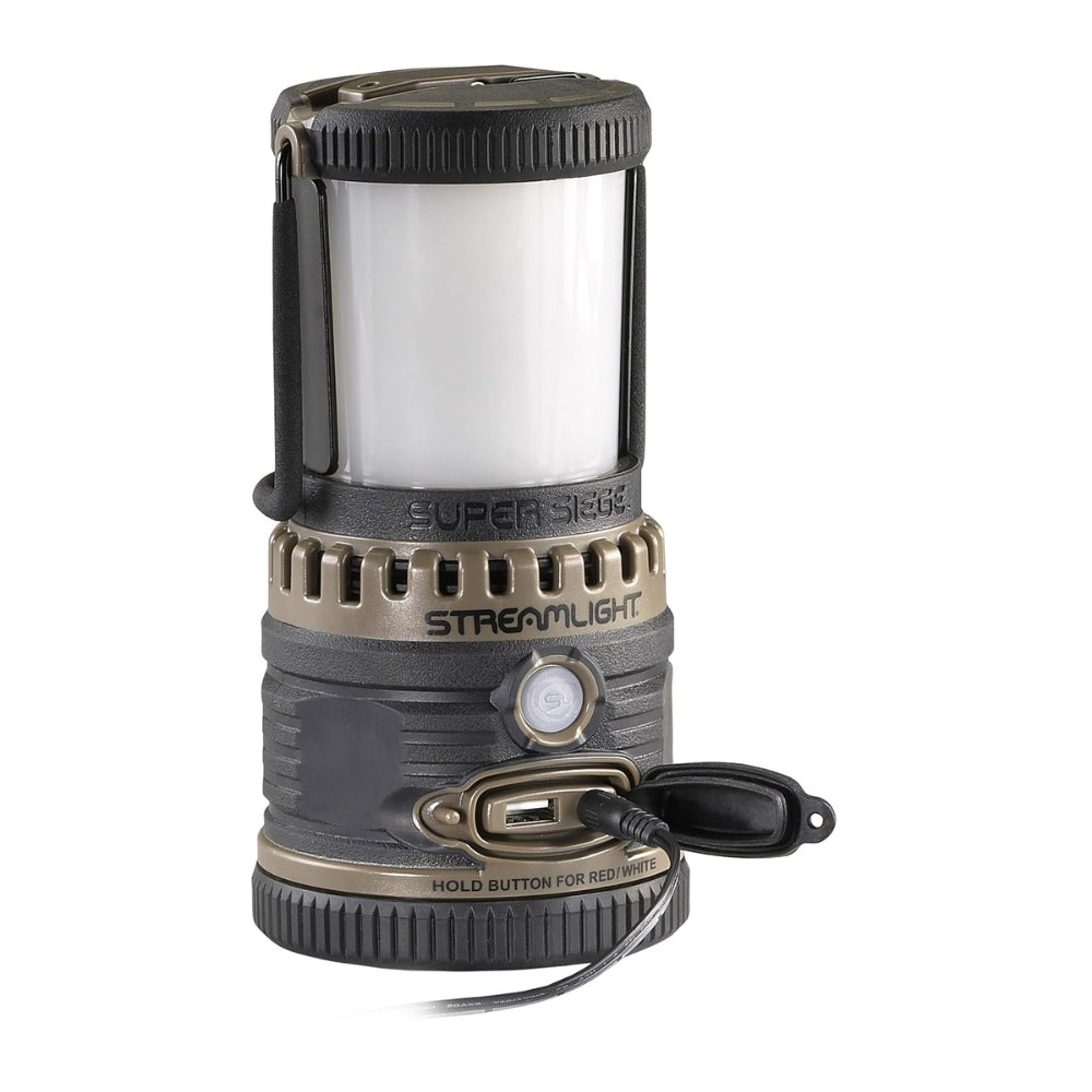 Streamlight Super Siege® Work Lantern with AC Charger (Coyote) | All Security Equipment