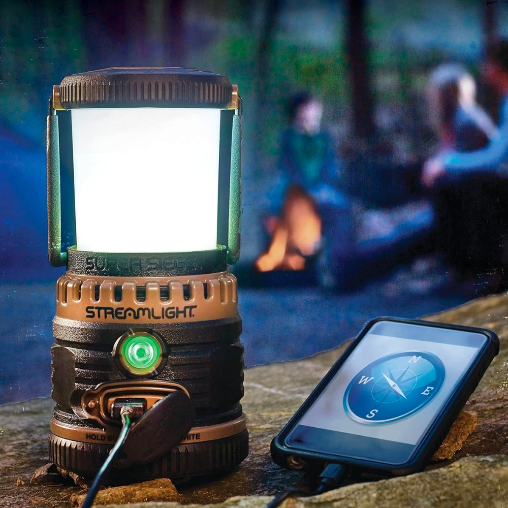 Streamlight Super Siege® Work Lantern with International AC Charger (Coyote) | All Security Equipment