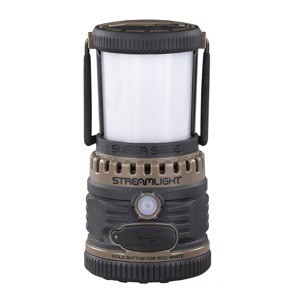 Streamlight Super Siege® Work Lantern with International AC Charger (Coyote) | All Security Equipment