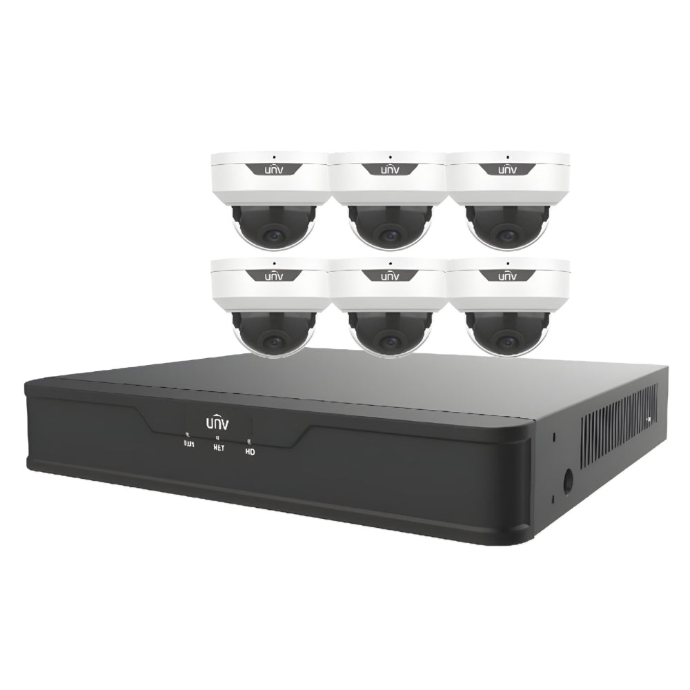 UNV EK-S31P8D46T2-V3 8CH NVR and Dome Network Camera Kit | All Security Equipment