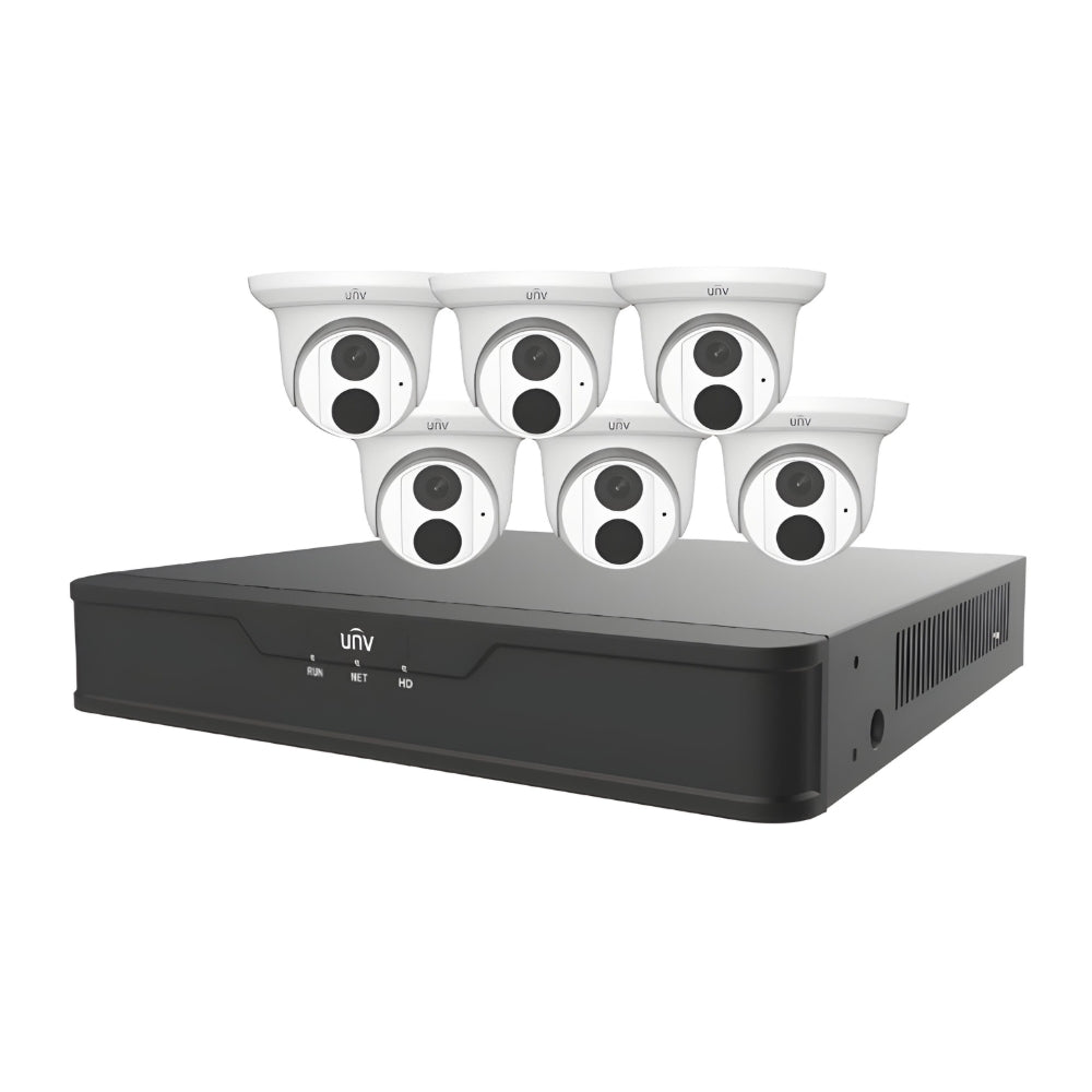 UNV EK-S31P8DLT46T2 8CH NVR and Eyeball Network Camera Kit | All Security Equipment