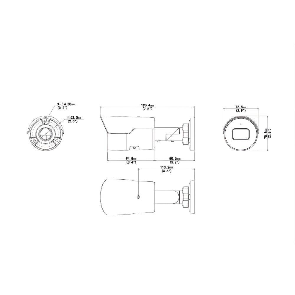 UNV IPC2124SR-ADF28KM-H 4MP WDR Fixed IR Mini Bullet Network Camera | All Security Equipment