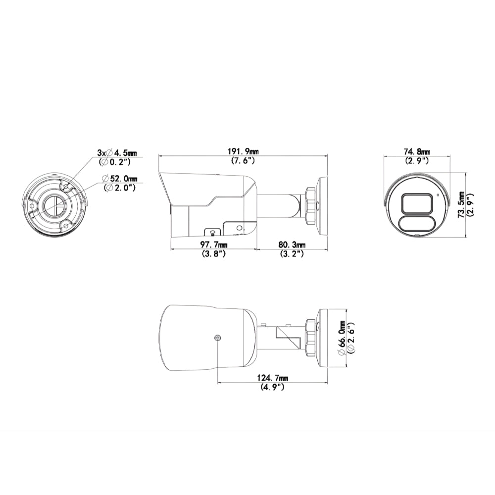 UNV IPC2124SR-ADF28KMC-DL-H 4MP Dual Light WDR Intelligence Bullet Network Camera | All Security Equipment