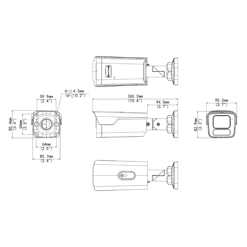 UNV IPC2B14SE-ADF28K-WP-I1 4MP WDR OwlView Bullet Network Camera (2.8mm Focal) | All Security Equipment