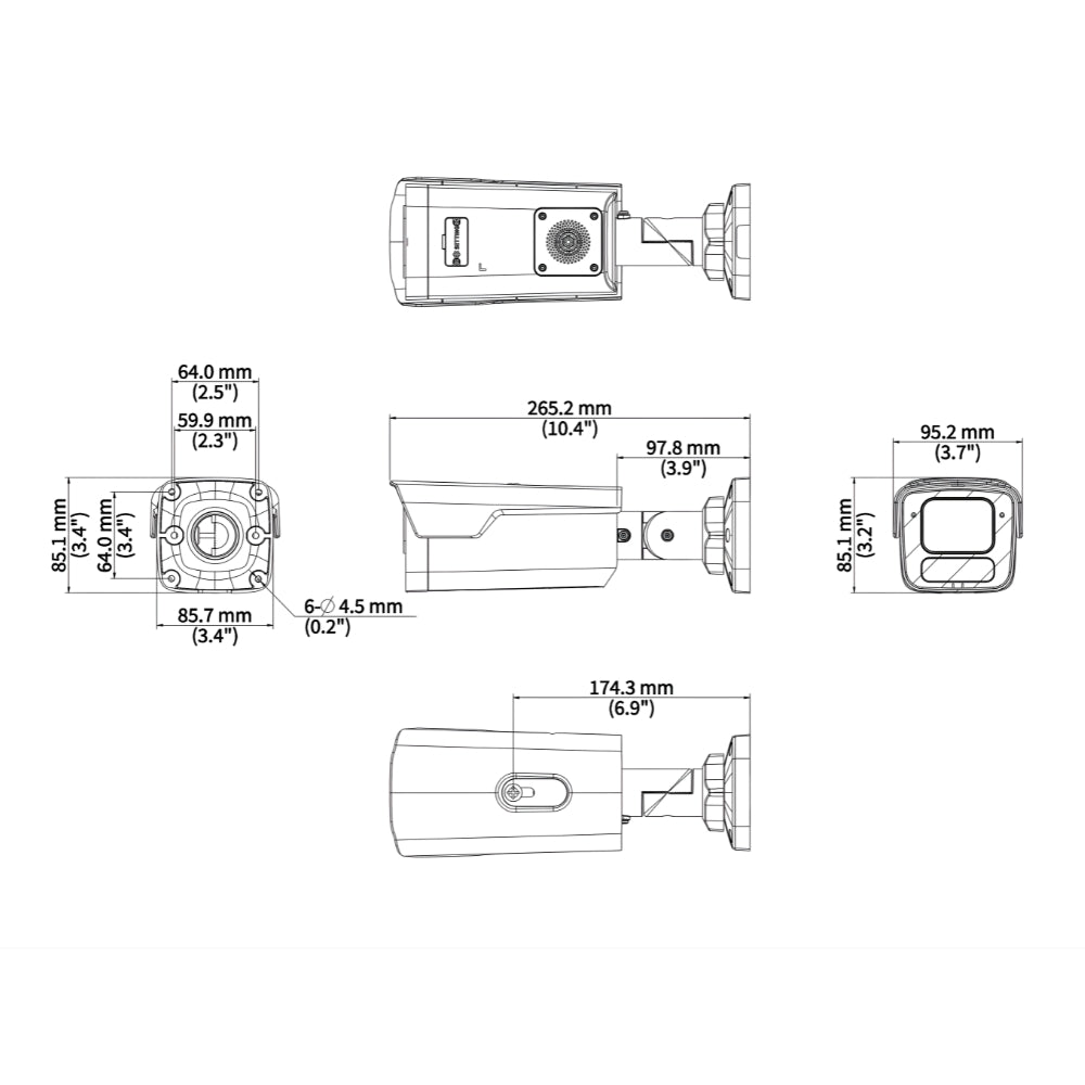UNV IPC2B18SE-ADF28KMC-WP-I1 8MP TriGuard Warning Bullet Network Camera | All Security Equipment