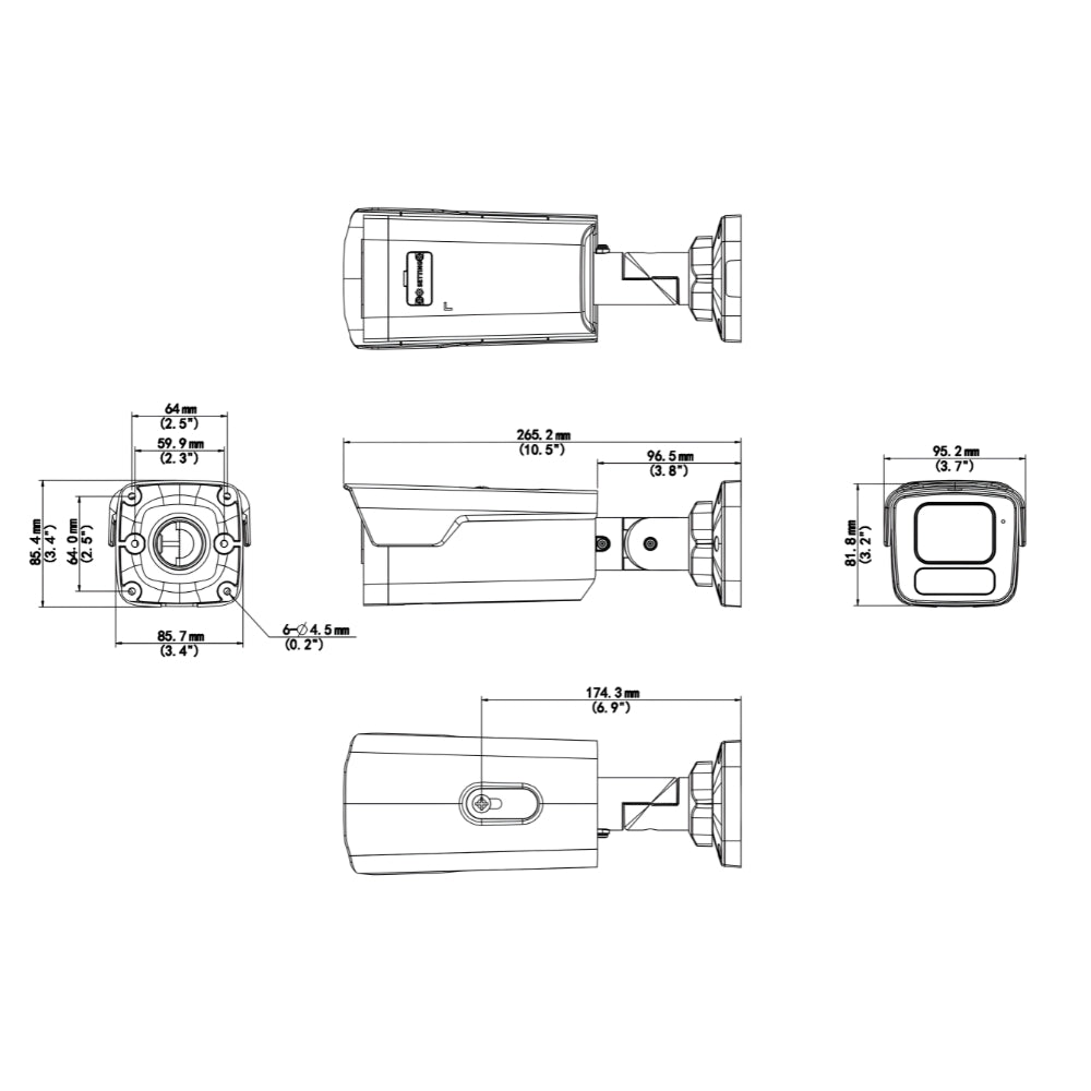 UNV IPC2B18SS-ADF28K-I1 8MP SmartSense Fixed Bullet Network Camera | All Security Equipment