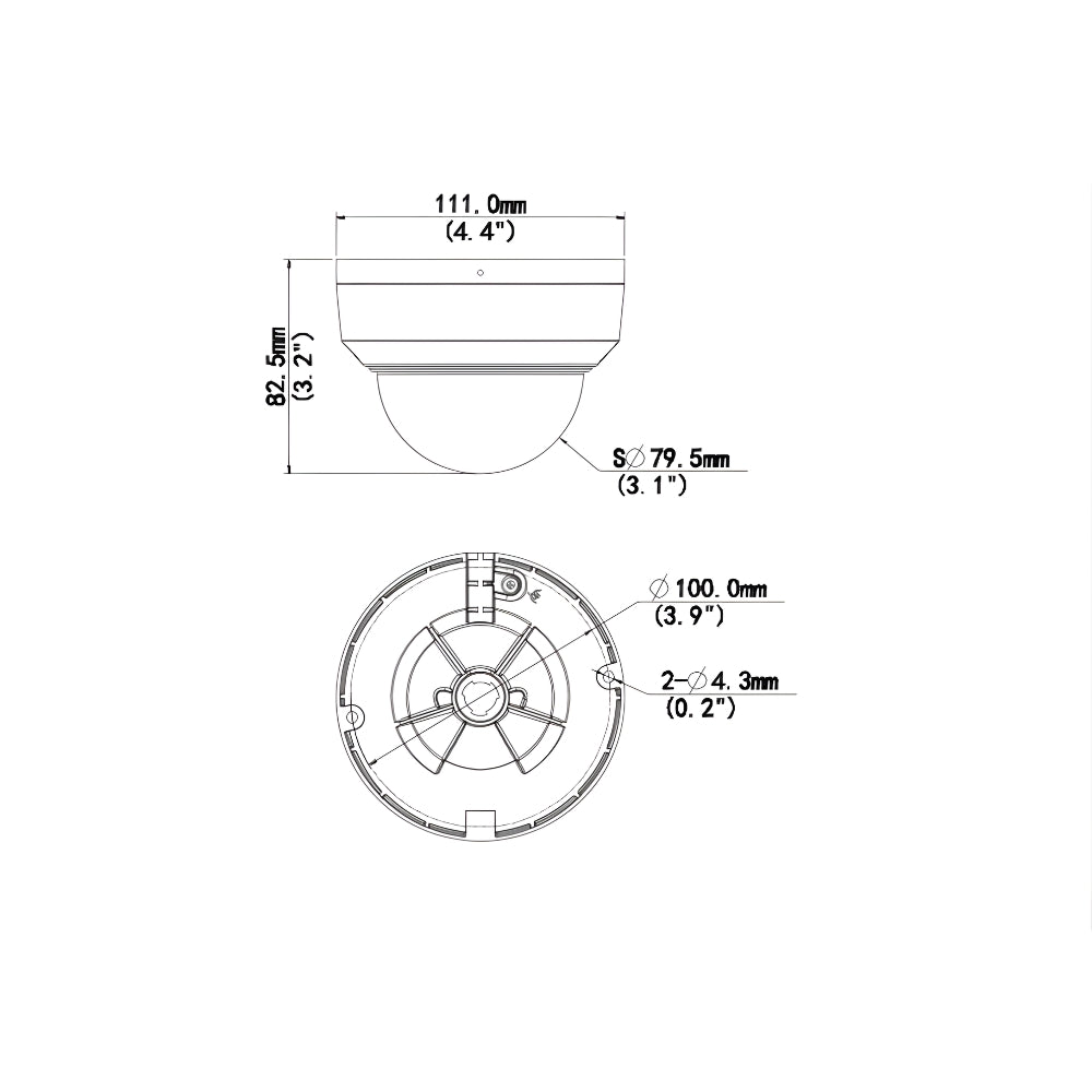 UNV IPC325SR-ADF28KM-H 5MP HD WDR Three Axis Fixed IR Mini Dome Network Camera | All Security Equipment