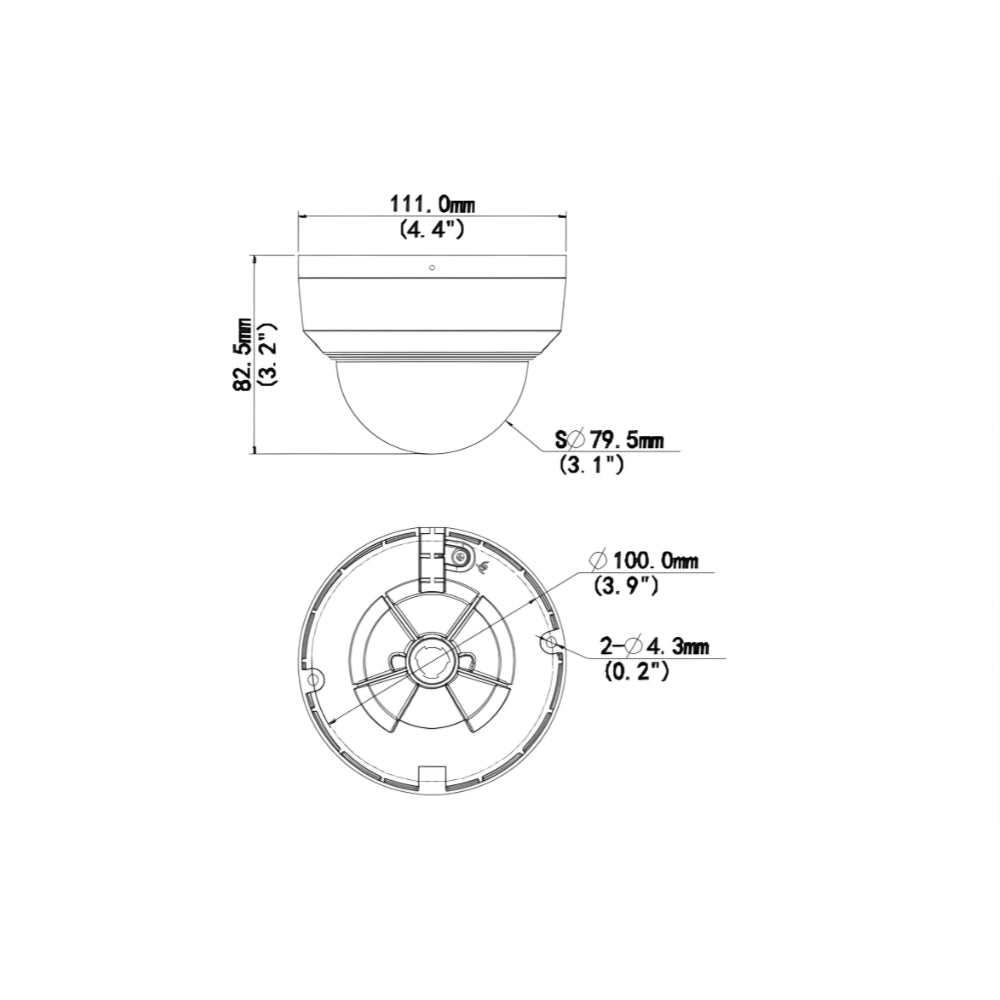 UNV IPC328SR-ADF28KM-H 8MP WDR Fixed IR Mini Dome Network Camera (2.8mm Focal) | All Security Equipment