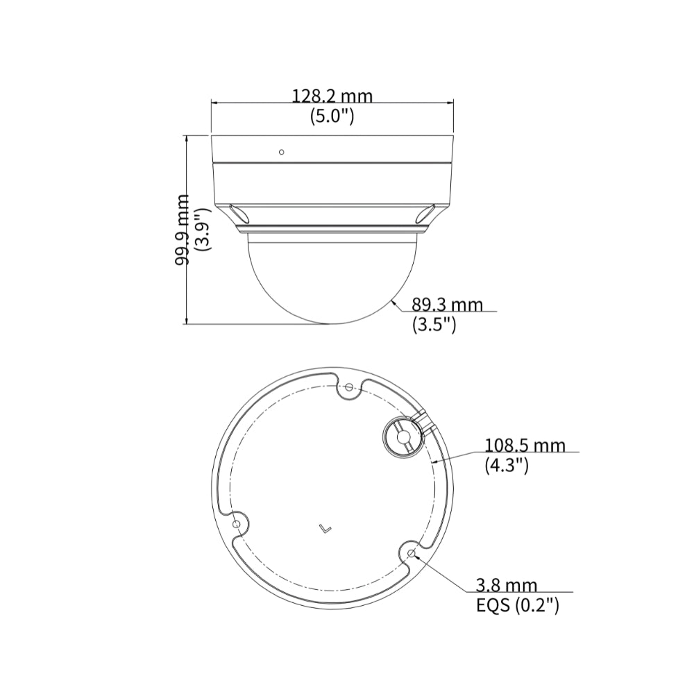 UNV IPC3528SR-ADF28KM-WP 8MP Owlview Fixed Wise-ISP Dome Network Camera (2.8mm Focal) | All Security Equipment
