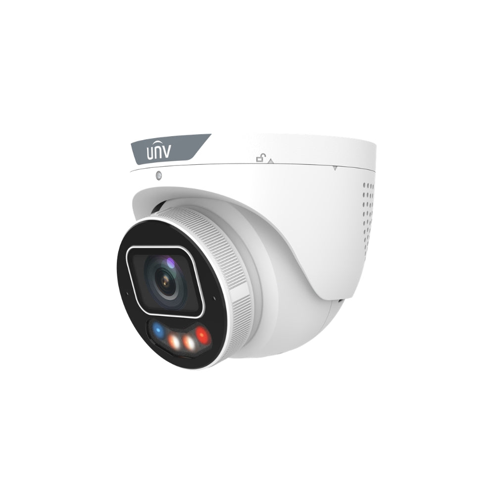 UNV IPC3638SE-ADF28KMC-WP-I1 8MP TriGuard Eyeball Warning Network Camera (2.8mm Focal) | All Security Equipment