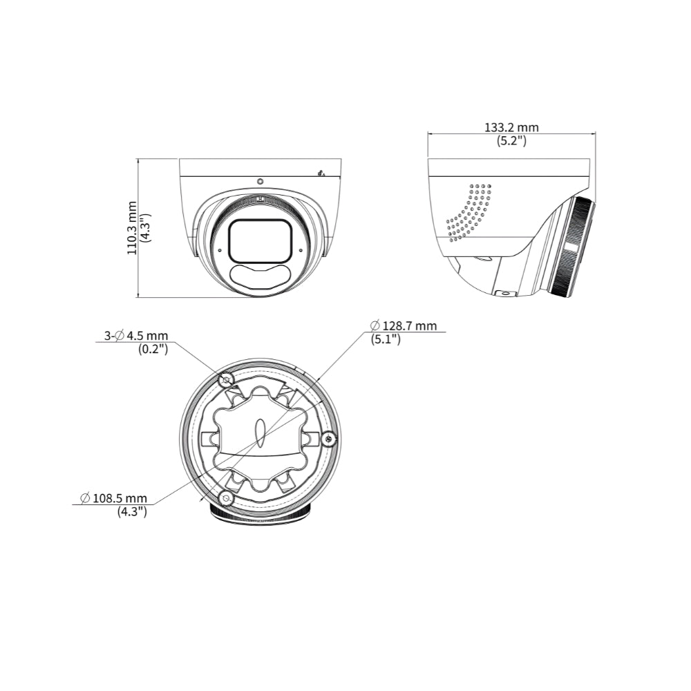 UNV IPC3638SE-ADZKMC-WP-I1 8MP Tri-Guard VF Turret Network Camera | All Security Equipment