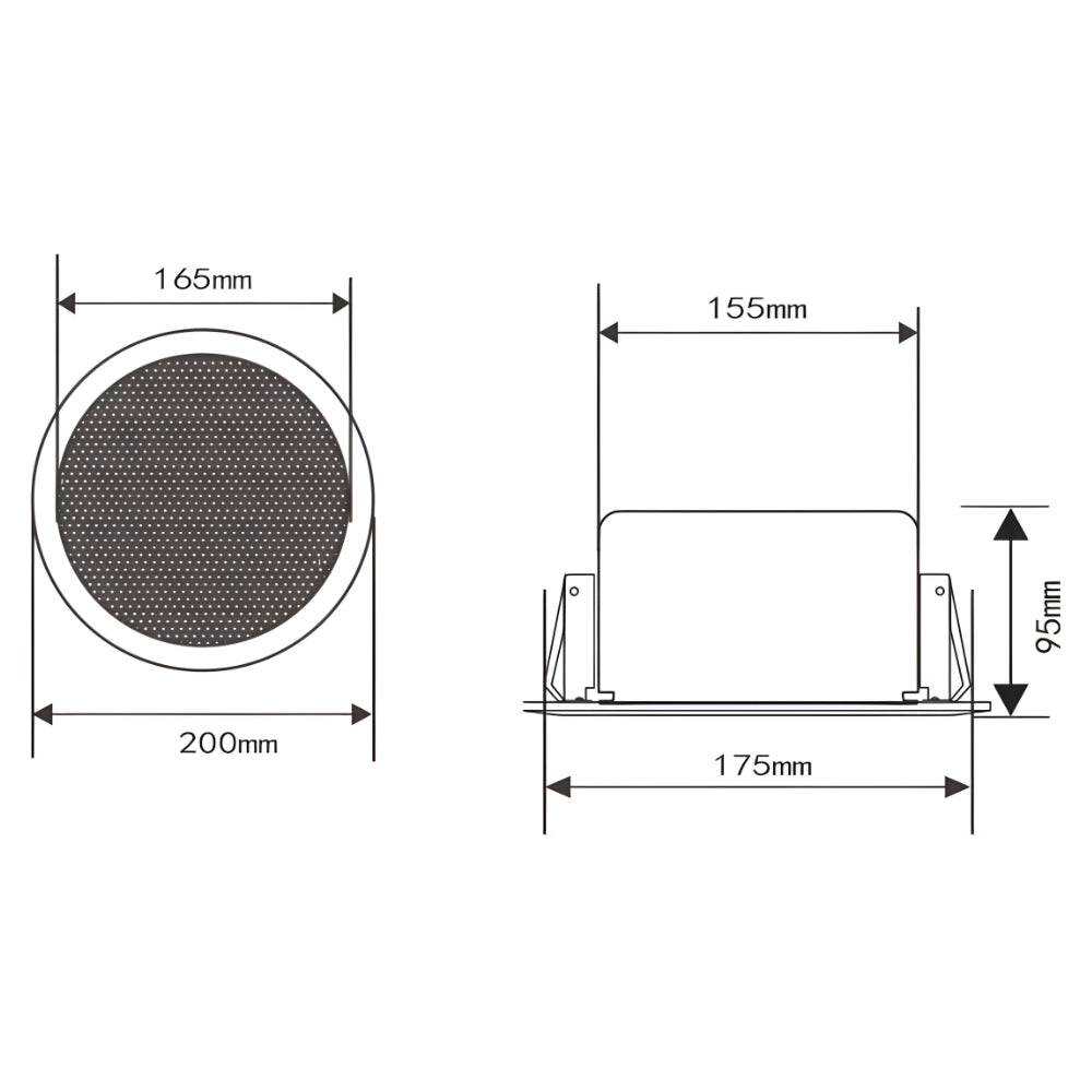 UNV IPS301015-S IP Ceiling Speaker (15W) | All Security Equipment
