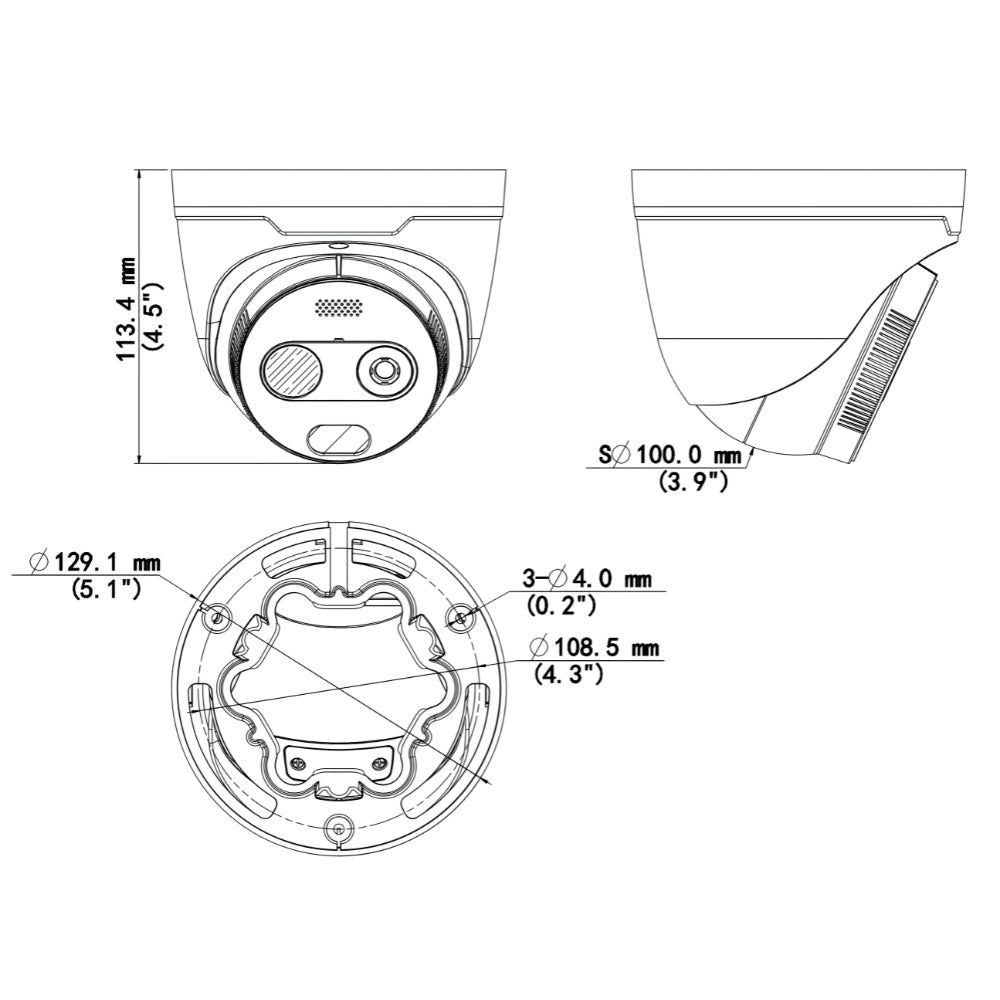 UNV TIC3612SA-F7-4F6AC-I1 Dual-Spectrum Thermal Turret Network Camera | All Security Equipment
