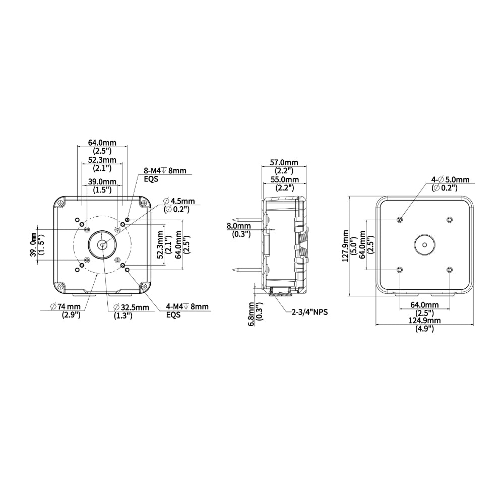 UNV TR-JB07-D-IN-V2 Bullet Junction Box (Extra Back Outlet) | All Security Equipment