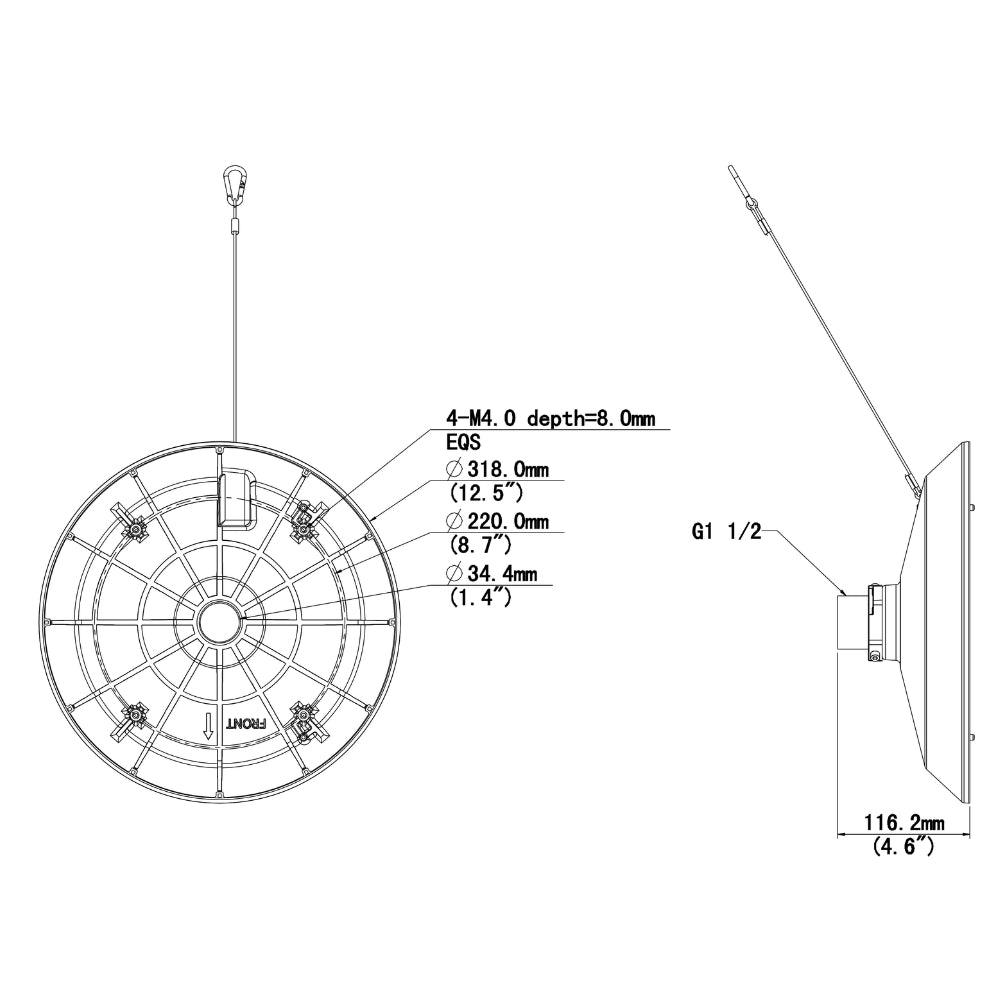 UNV TR-UF45-K-IN Multi-Sensor VF Dome Camera Mounting Adapter | All Security Equipment