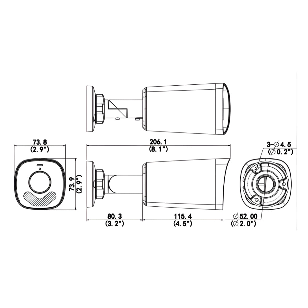 UNV UAC-B145-AF28M-DL 5MP Dual-Light Bullet Analog Camera (2.8mm Focal) | All Security Equipment