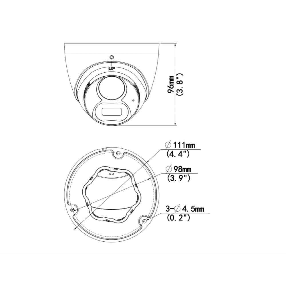 UNV UAC-T125-AF28M-W 5MP White Light Fixed Eyeball Analog Camera | All Security Equipment