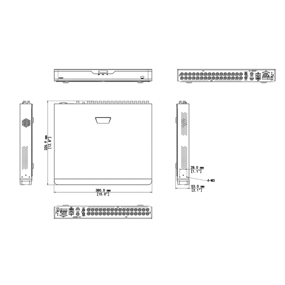UNV XVR302-32Q3 2 HDDs 32-CH Hybrid Digital Video Recorder | All Security Equipment