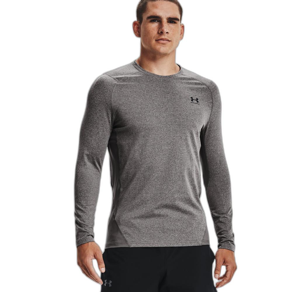 Under Armour ColdGear Crewneck Shirt (Gray) | All Security Equipment