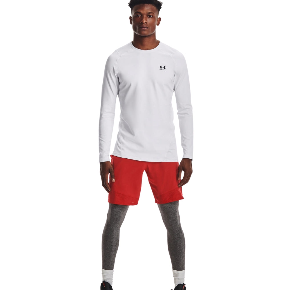 Under Armour ColdGear Crewneck Shirt (White) | All Security Equipment