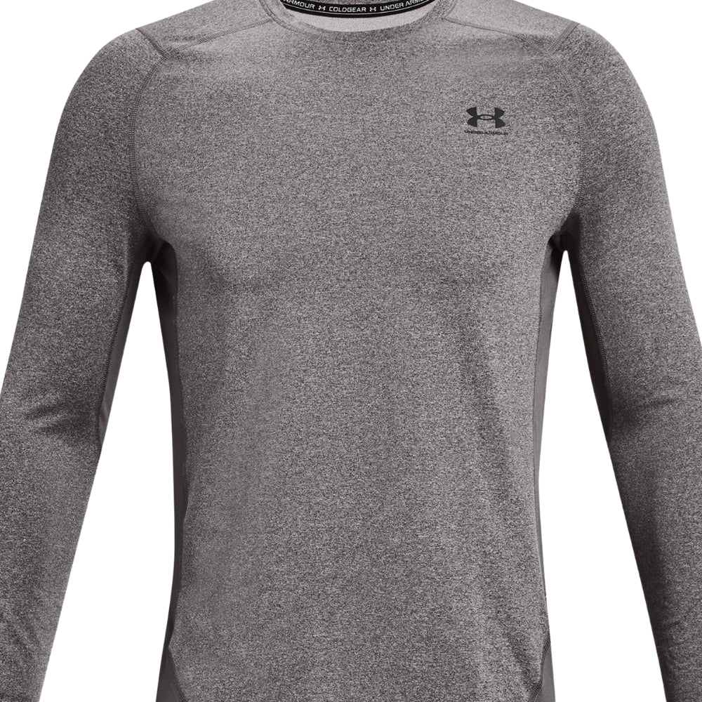 Under Armour ColdGear Crewneck Shirt (Gray) | All Security Equipment