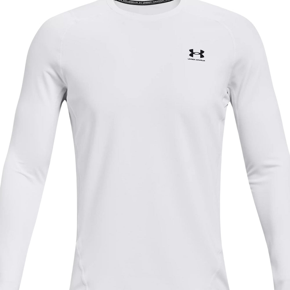 Under Armour ColdGear Crewneck Shirt (White) | All Security Equipment