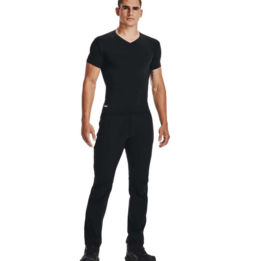 Under Armour Compression V-Neck T-Shirt Black | All Security Equipment