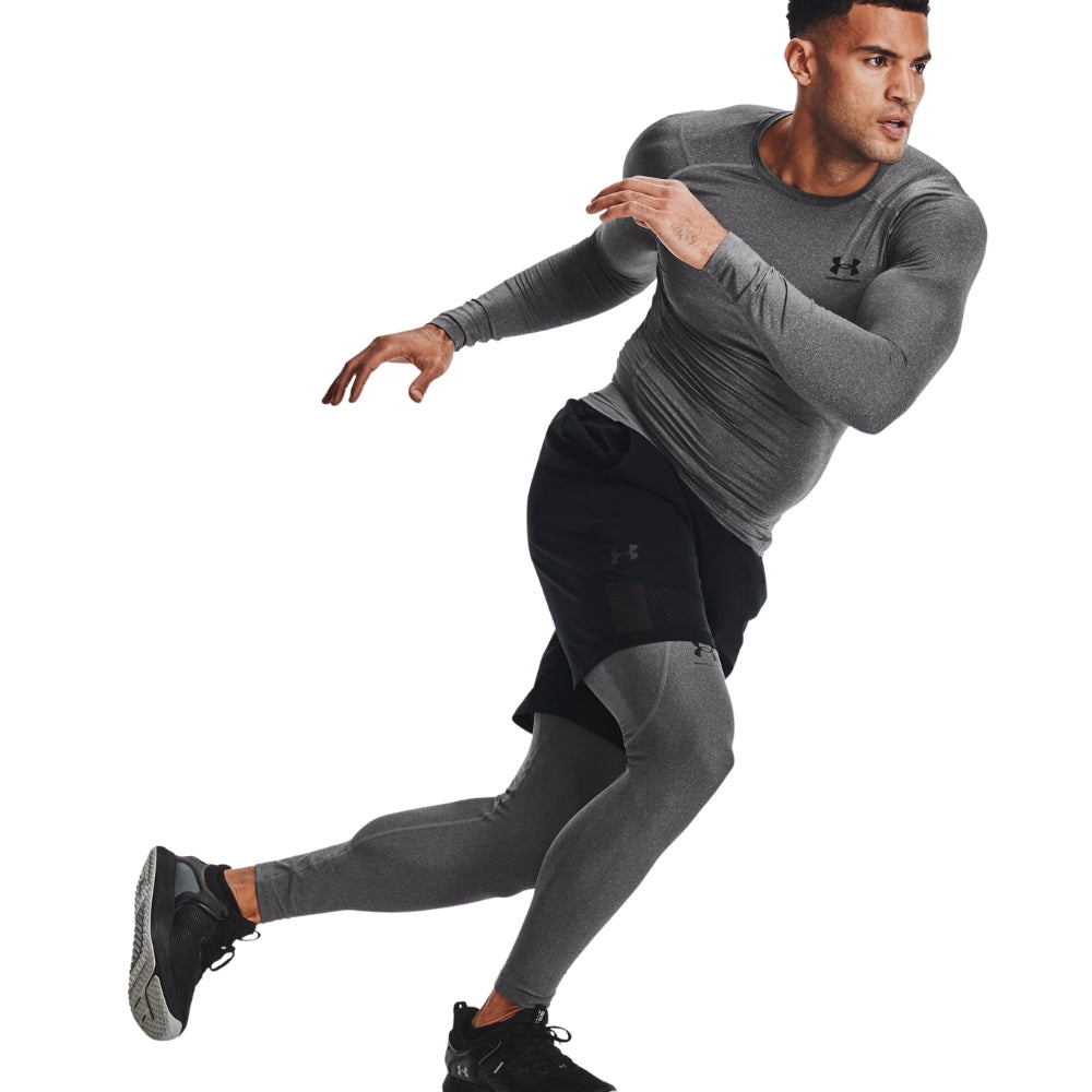 Under Armour HeatGear Leggings Carbon Heather | All Security Equipment