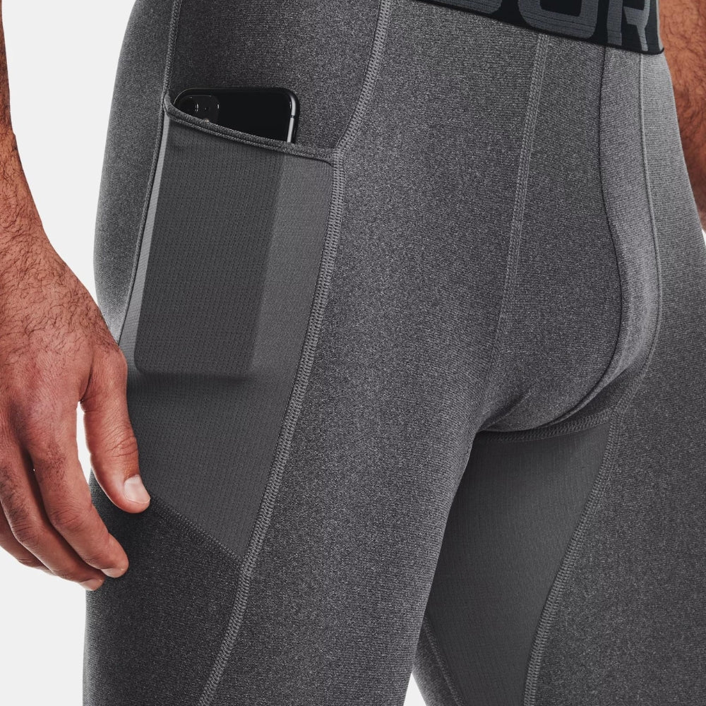 Under Armour HeatGear Leggings Carbon Heather | All Security Equipment